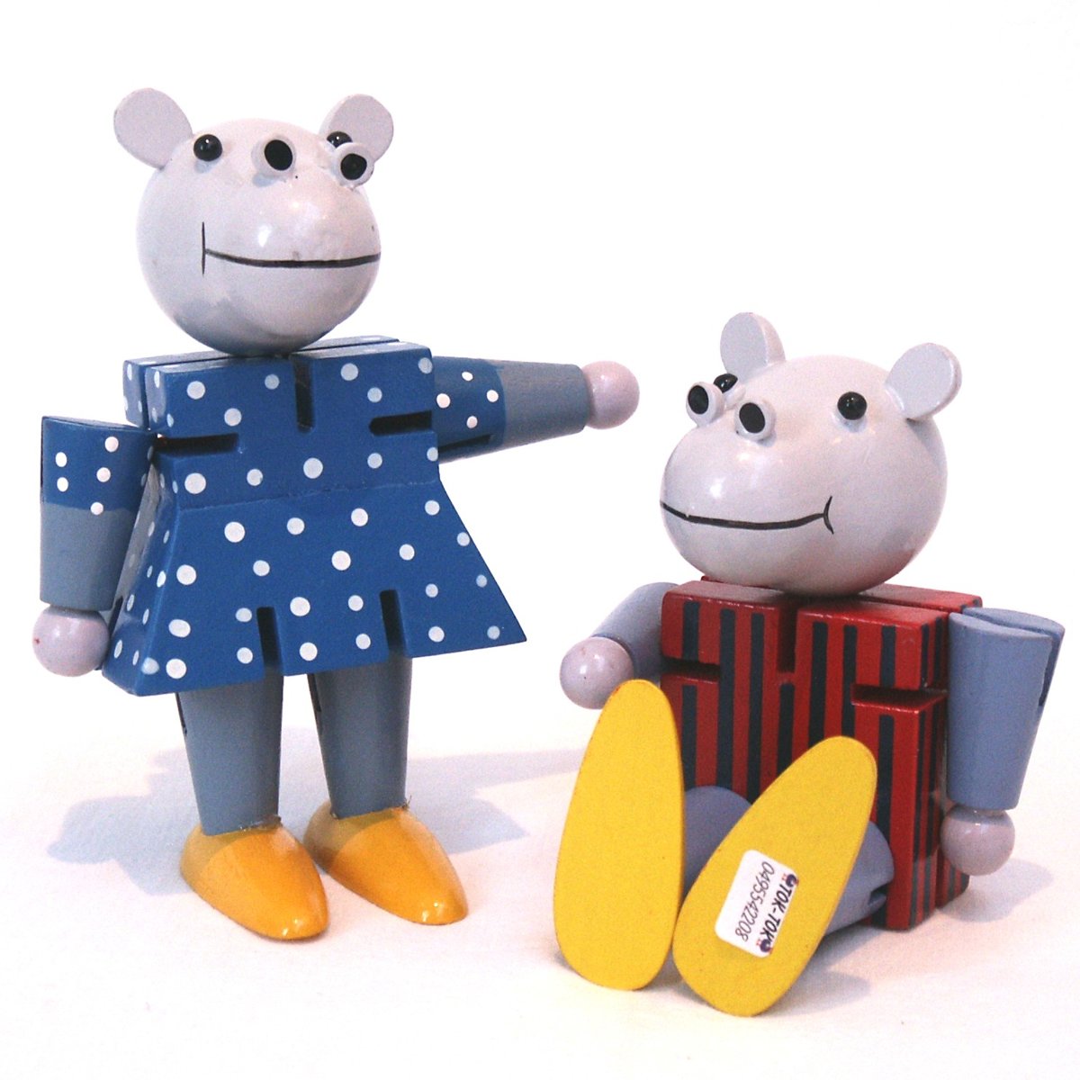 puzzelpoppetjes nijlpaarden paar